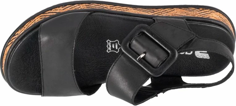 Sandali, ženski Rieker, črni