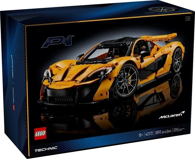 Napreden set za gradnjo McLaren P1 LEGO Technic, 42172, oranžen