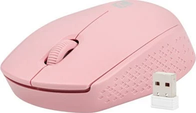 Optični brezžični miš, NATEC STORK, Bluetooth + USB Type-A, 1600 DPI, rožnata
