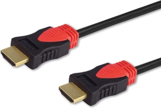 HDMI kabel 5 m, HDMI Type A, črn / rdeč, Savio CL-113