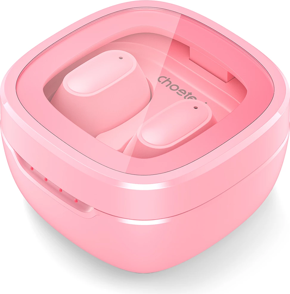 Slušalke TWS, Bluetooth 5.3, USB-C, roza, Choetech MEMS BH-T23-PK