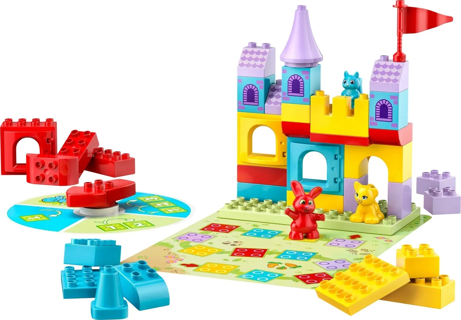 Igralni set LEGO DUPLO Hopsy's Castle Game, 47 kosov, večbarven
