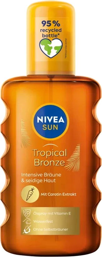 Olje za sončenje Intense Bronze Carotene Sun Oil Spray SPF6, Nivea, za ženske, 200 ml