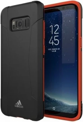 Ovitek za telefon za Samsung Galaxy S8, Adidas SP Solo, črno-rdeč