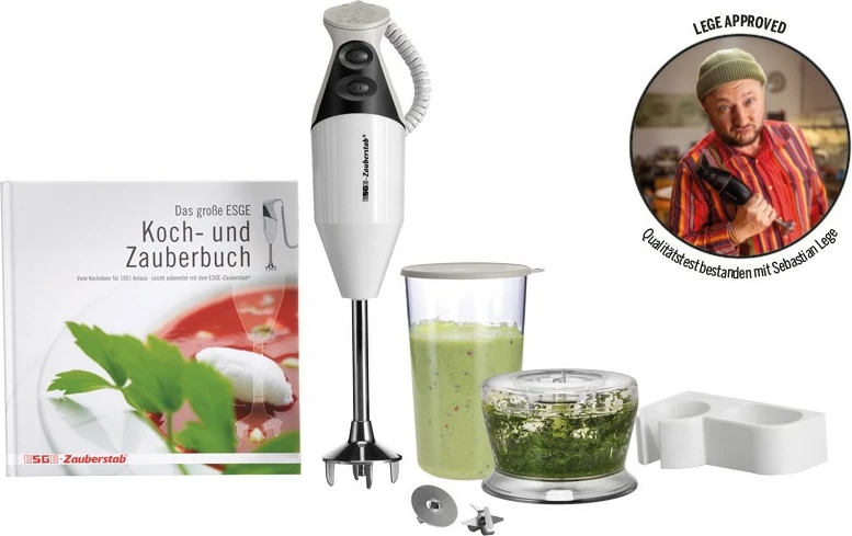 Moč in večnamenski palični mešalnik M 160 G Gourmet, ESGE, 0.6 L, 160 W, antracit/bele