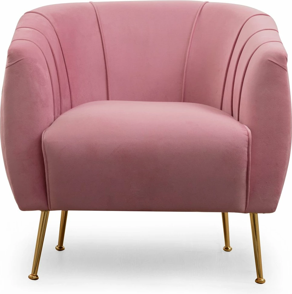 Naslanjač v bledo rožnati barvi, Atelier del Sofa