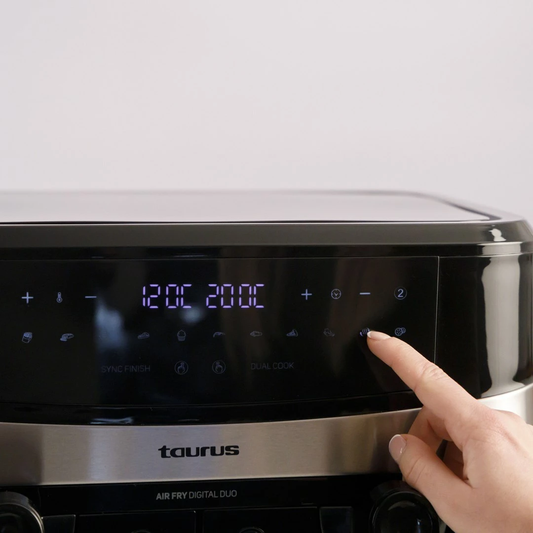 Zračni cvrtnik Taurus Air Fry Digital Duo, 9 L, 2200 W, črn