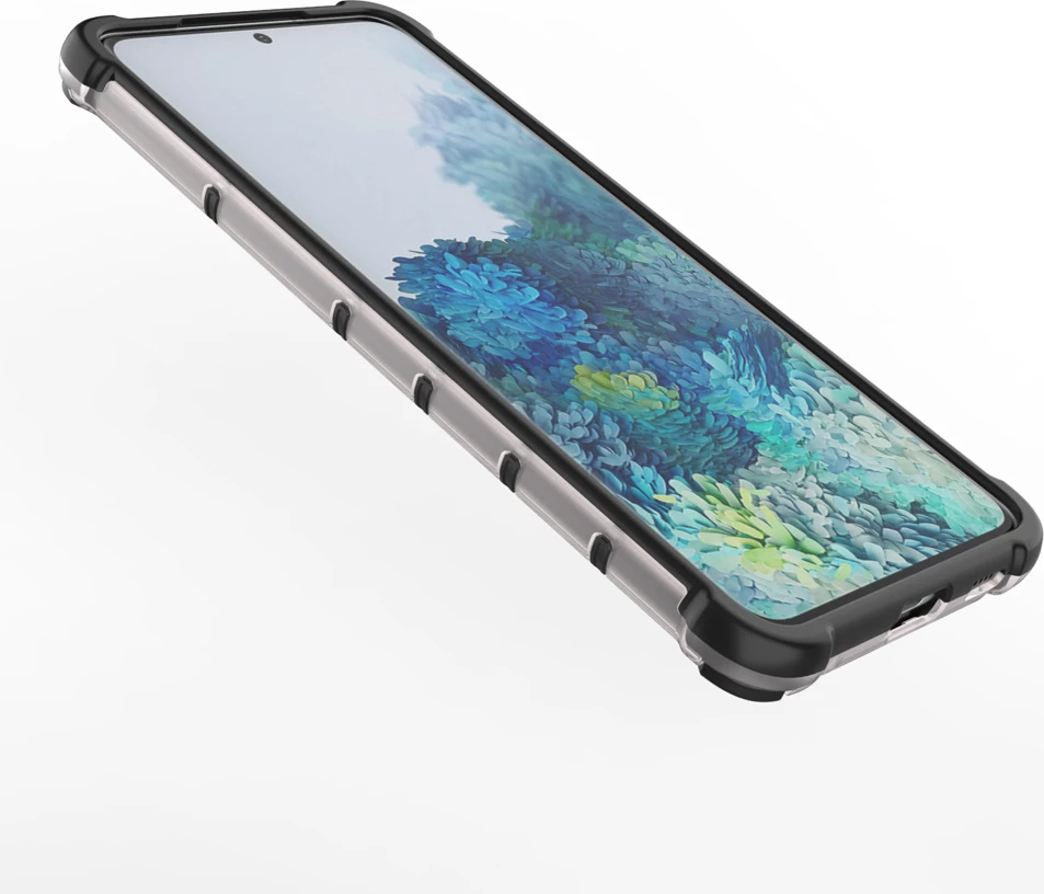 Prozoren ovitek s honeycomb vzorcem Hurtel za Samsung Galaxy S22+