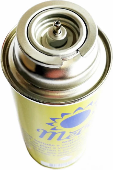 Komplet plinskega gorilnika z vžigalnikom piezo in 4 plinskimi kartušami, 1,6 kW Meva KP18004