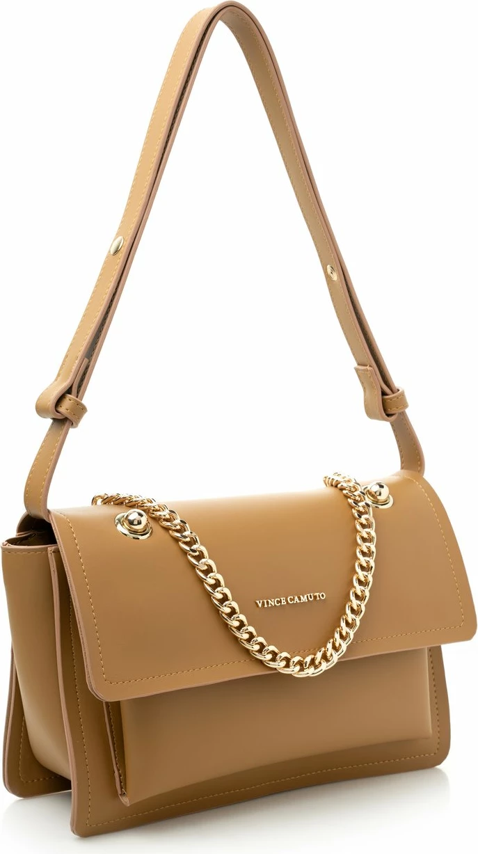 Črta moda v barvi gorčice, Vince Camuto Sorrento, torbica za čez ramo