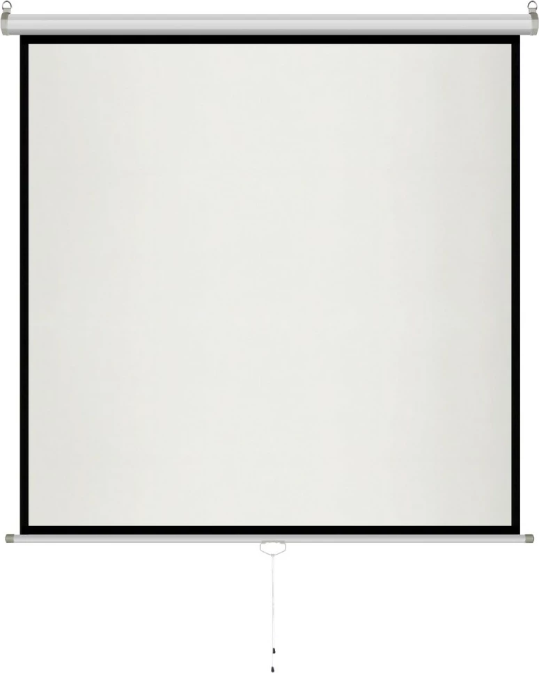 Projekcijski zaslon ART ER M96 1:1, 96", 244x244 cm, ročni, bel