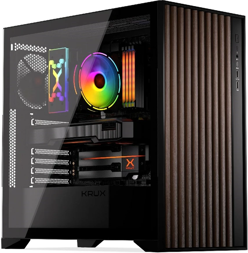 Računalniško ohišje KRUX Palum KRXD008, črno