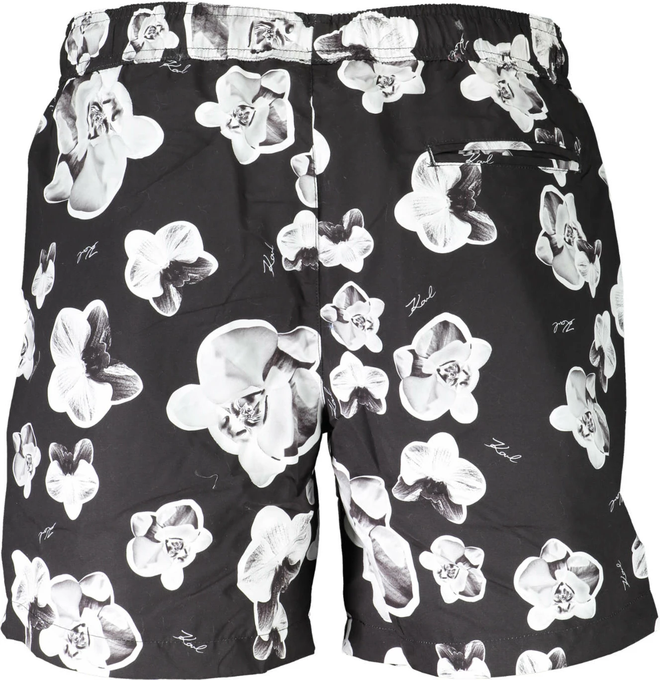 Plavalne hlače za moške KARL LAGERFELD BEACHWEAR, črne