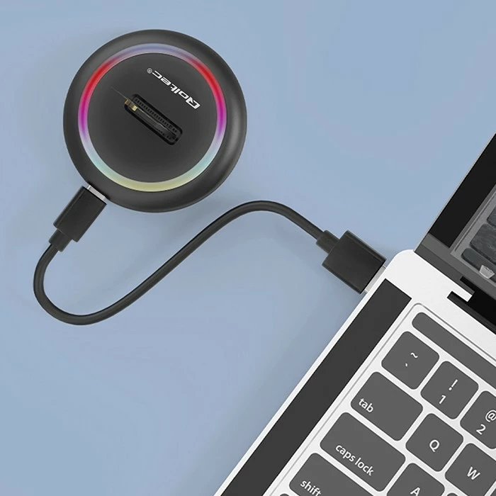 Postaja za dokiranje SSD M.2, NVMe/SATA, USB-C, 2TB, črna - Qoltec 52275