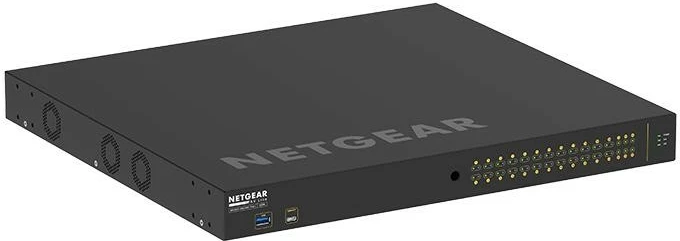 Upravljano stikalo Netgear GSM4230PX-100EUS, 24x1G PoE+, 2x1G, 4xSFP+, rack, črn
