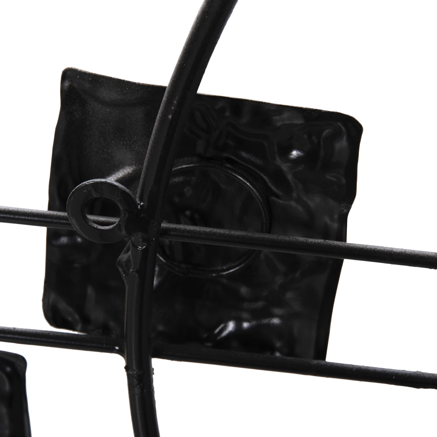 Stenska ura FH4209 kovinska v beli barvi s črnimi kazalci in številkami 92x51Hcm