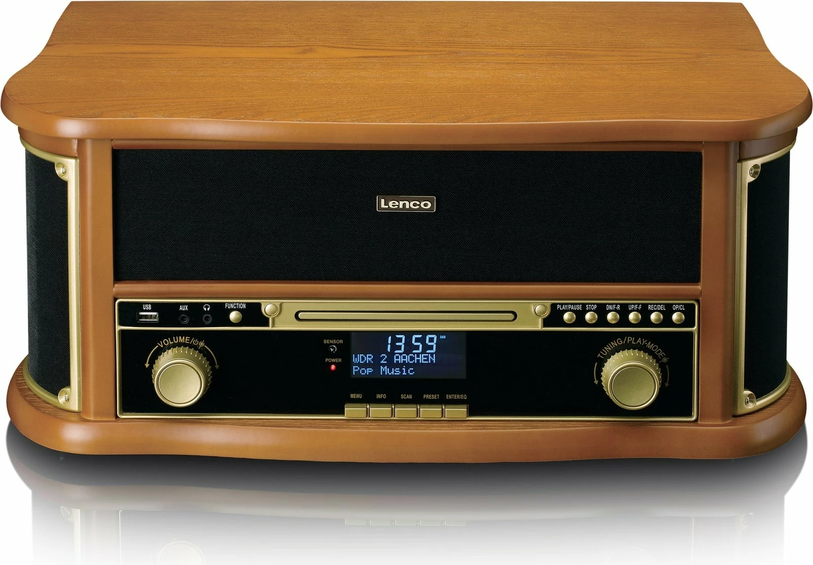 Audio sistem Lenco TCD-2571, Bluetooth, USB, les