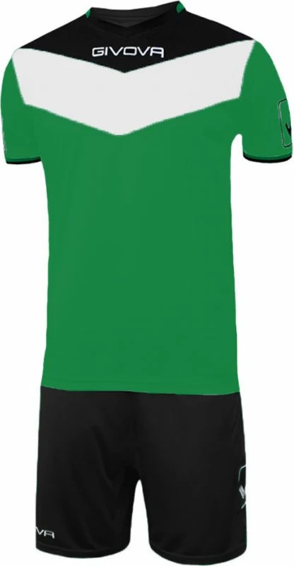 Komplet športni Kit Campo, Givova za otroke, zeleno s črno