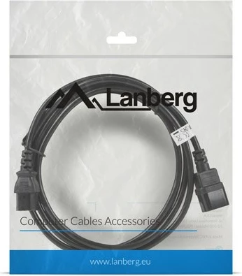 Napajalni kabel 3 m, črn, Lanberg