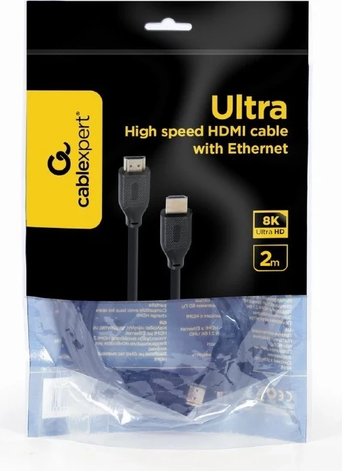 Kabel HDMI 2 m, Gembird CC-HDMI8K-2M, črn
