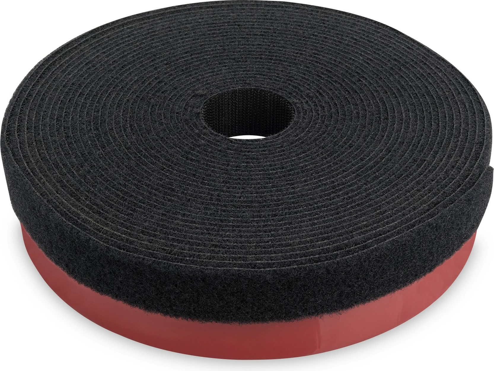 Sistem za upravljanje kablov 5,0 m, samolepljiv, črn Digitus Klett plizkopf