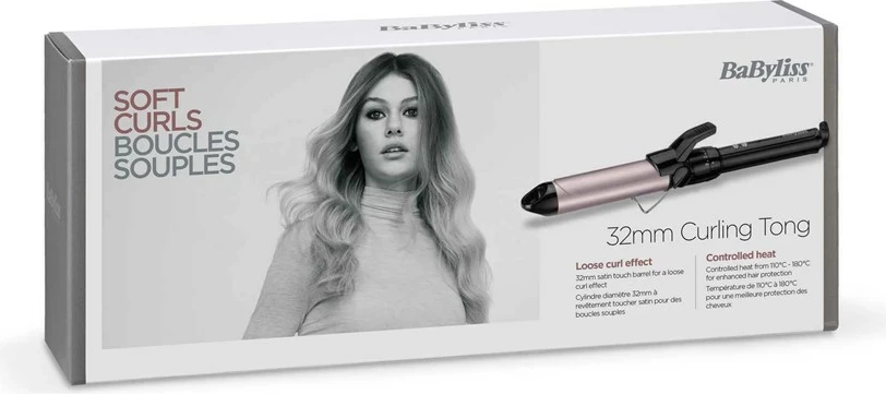 Vijčalka za kodranje 32 mm, BaByliss Pro 180 C332E, črno-roza