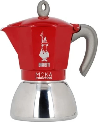 Moka kuhalo za indukcijo Bialetti Moka Induction, 6 skodelic, črn