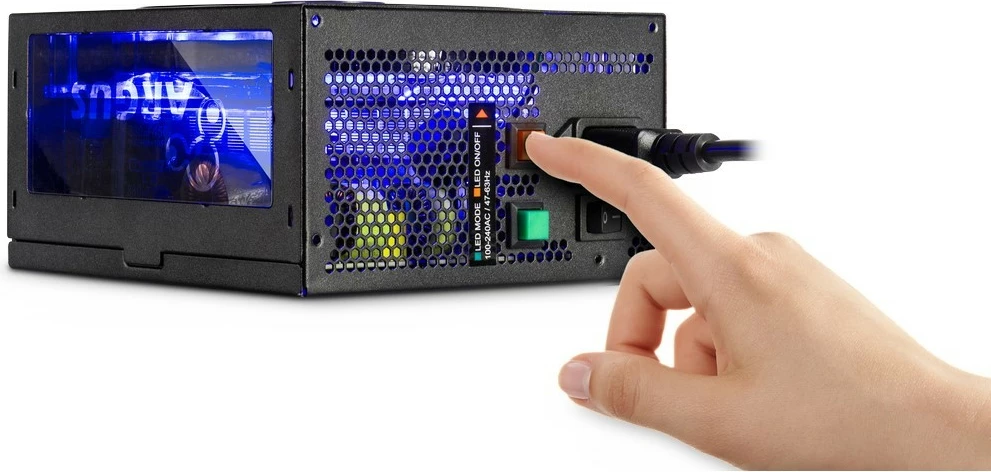 Napajalnik Inter-Tech Argus RGB-750W CM II, 750 W, 80 PLUS Gold, pol-modularen, RGB