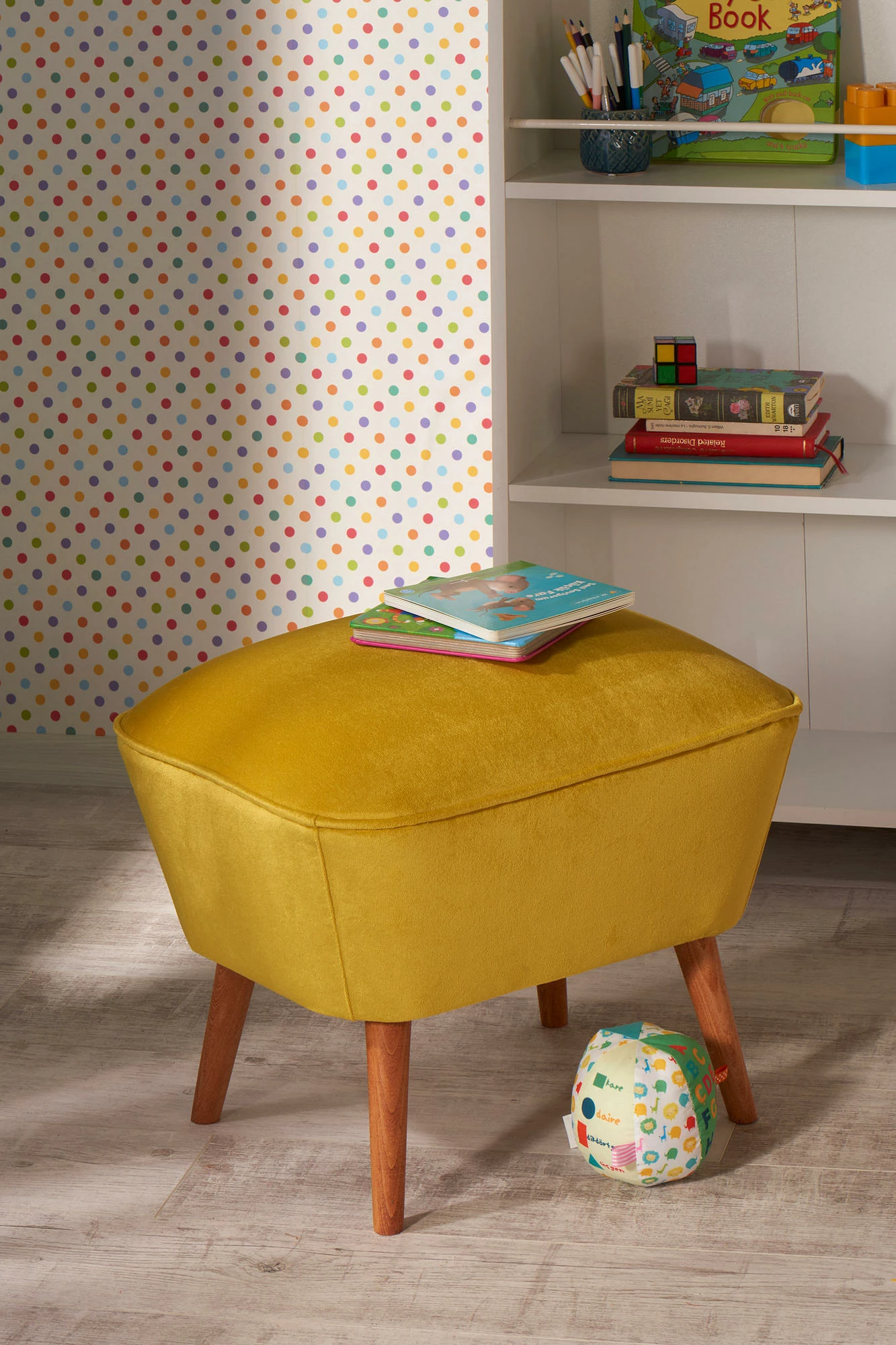 Puf rumene gorčične barve Atelier del Sofa, Lake View