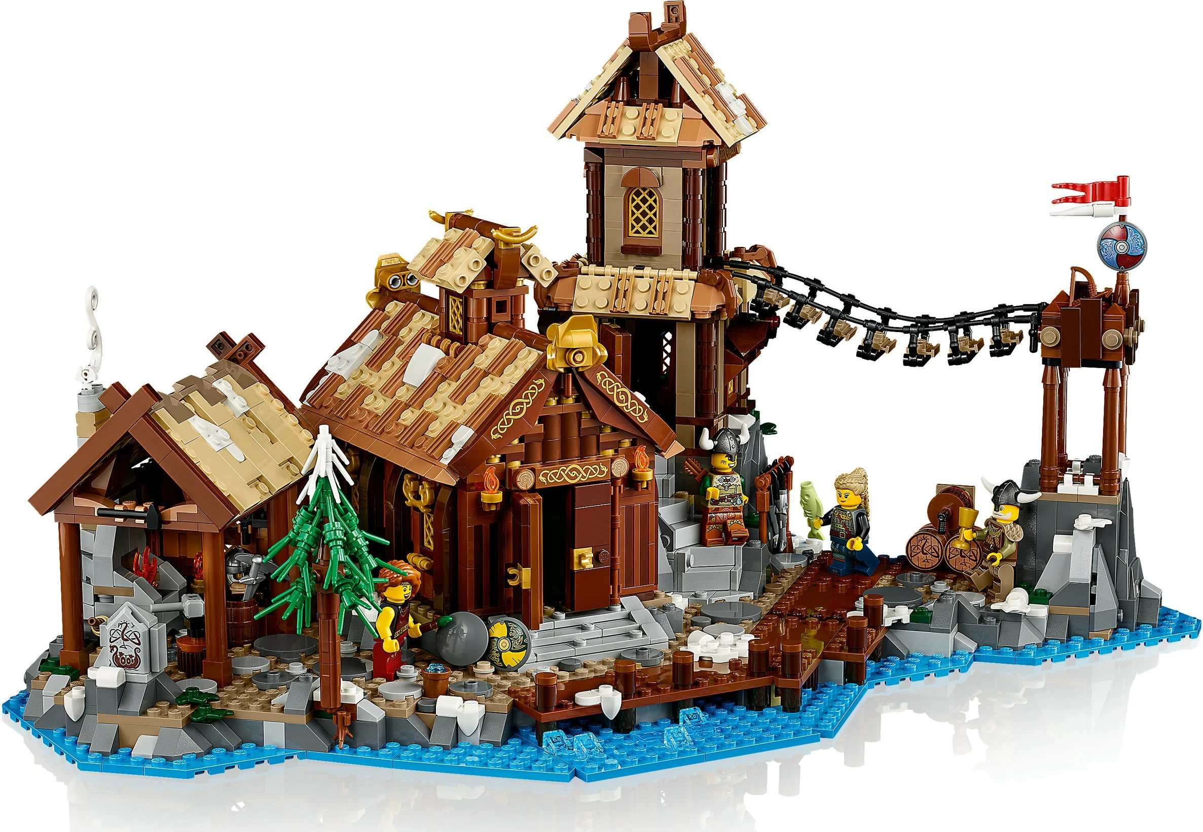 Gradbeni komplet LEGO Viking Village, 2103 kosov, večbarven