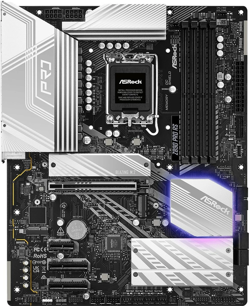 Plošča z vmesniki ASRock Z890 Pro RS, DDR5