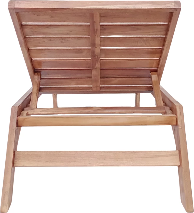 Ležalnik iz tikovega lesa Melop, naravna barva, 200x70x35 cm