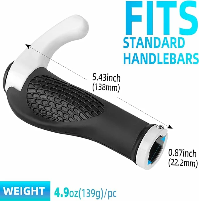 Ročke za kolo z rogovili Rockbros BT1007W, bele