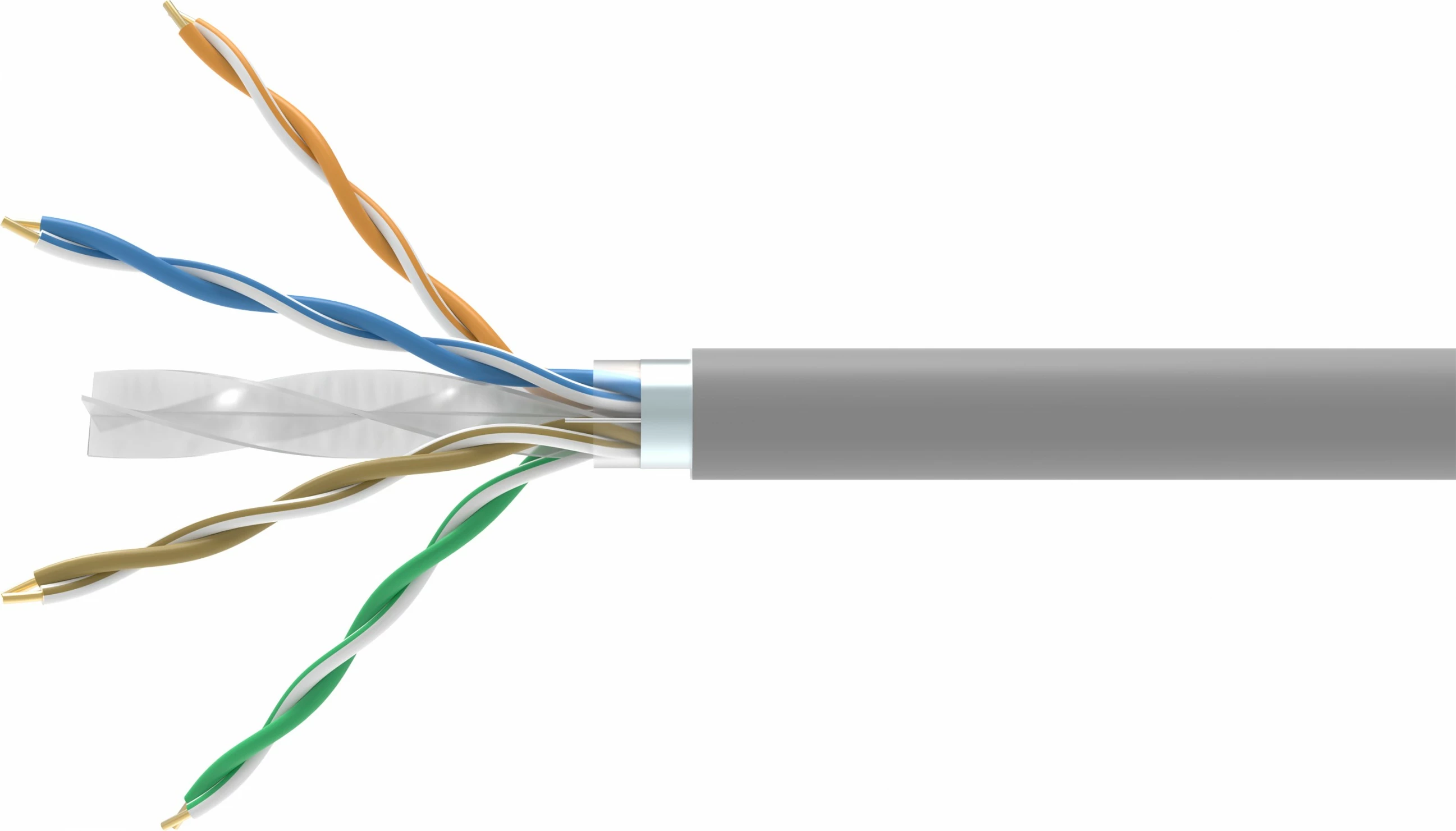 Kabel za omrežje Cat6 F/UTP, 305 m, siva - Equip