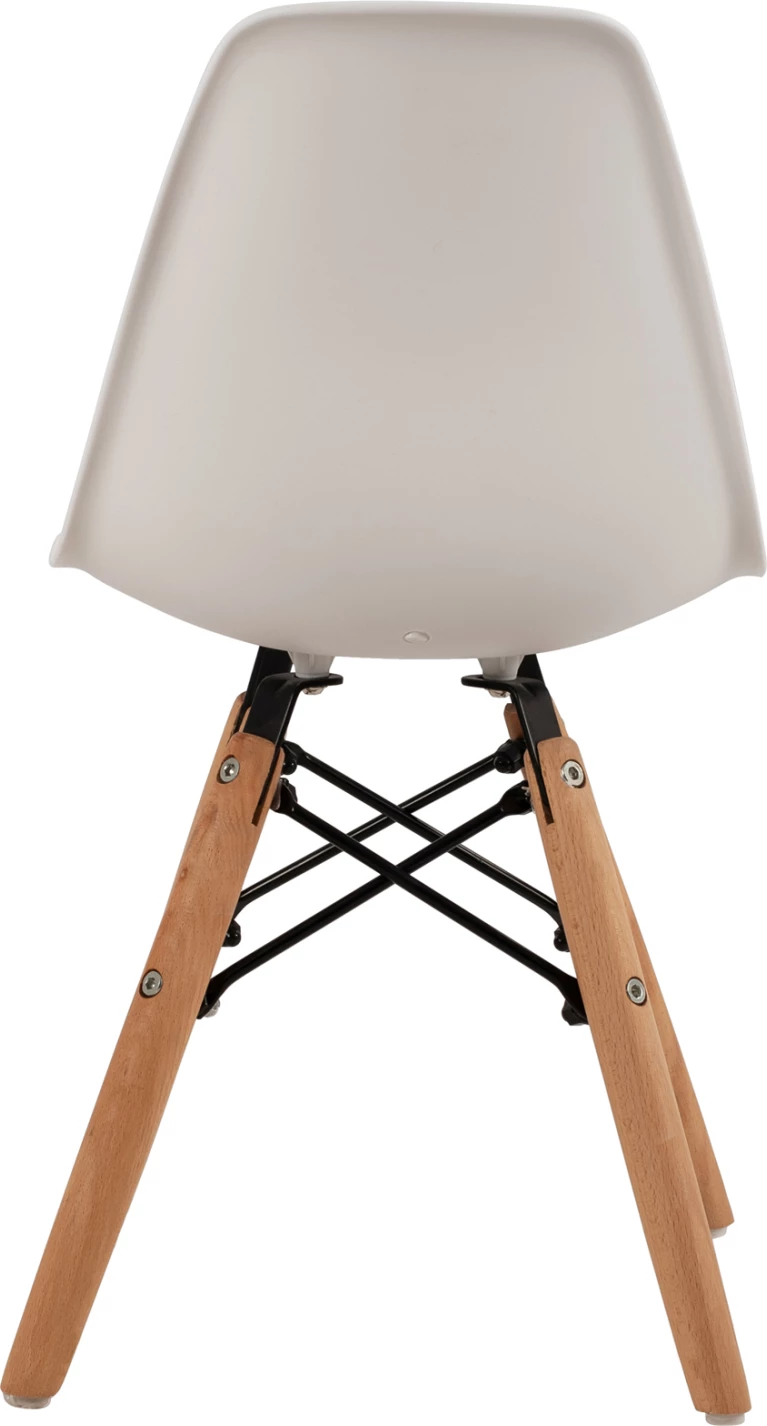 Stol Twist Kid FH8453.01 z lesenimi nogami in sedežem PP bel 30,5x33x59 cm, set 4 kosov