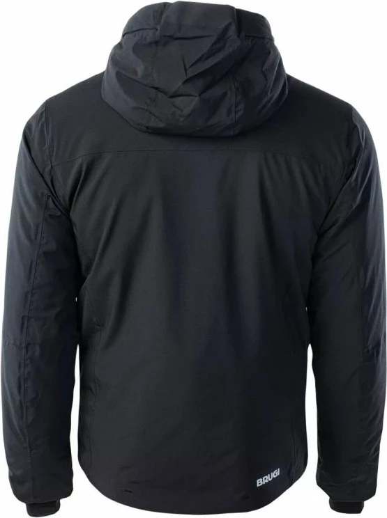 Izolirana jakna Brugi za moške, črno-oranžna