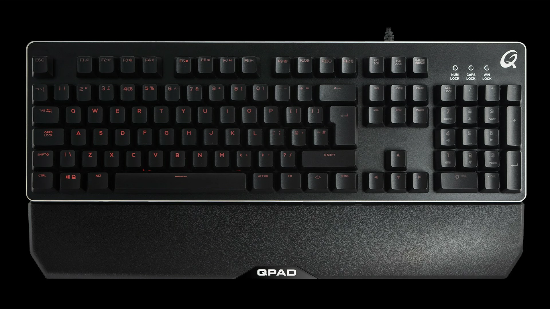 Gaming tipkovnica QPAD Pro MK40, QWERTY, črna