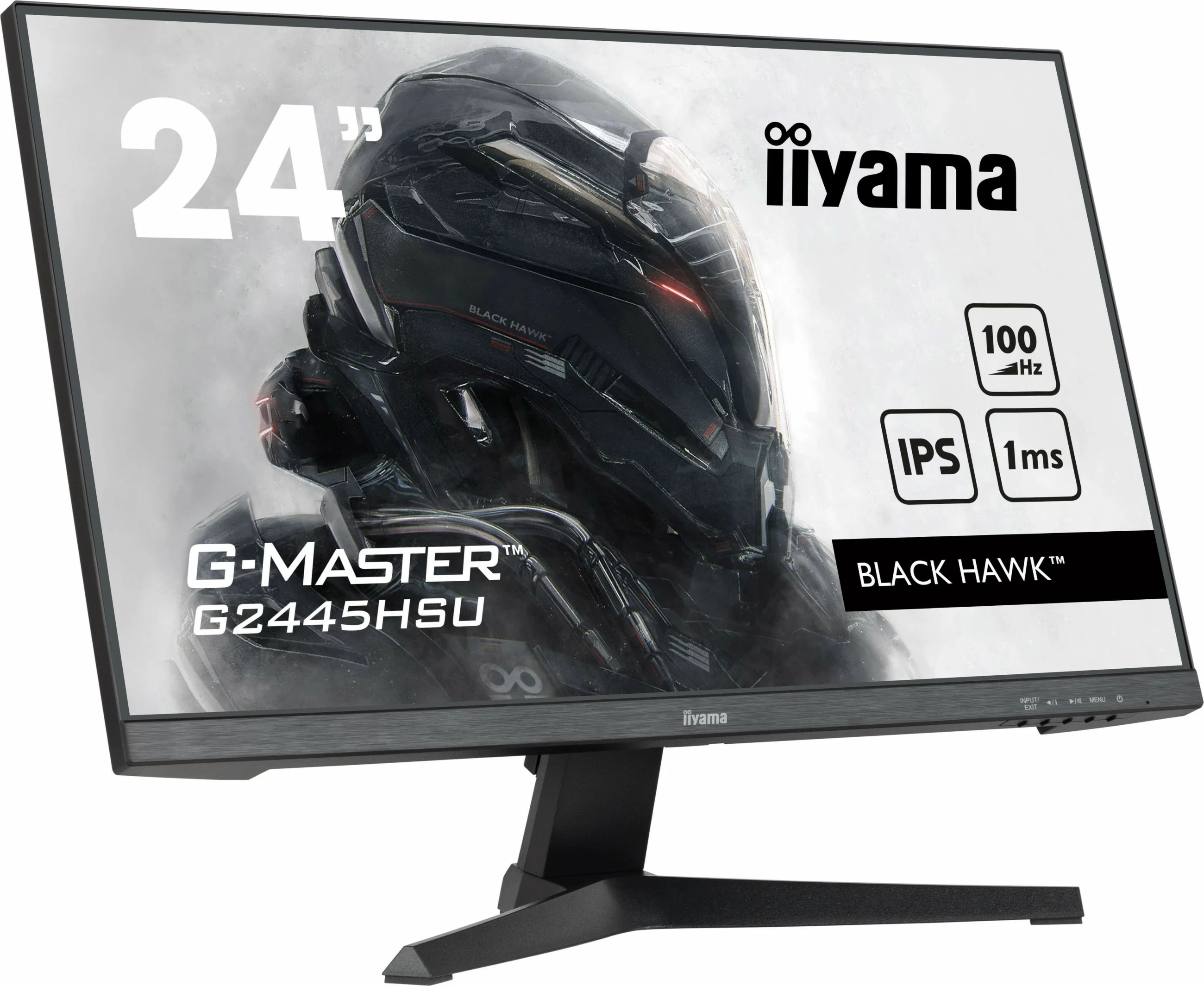 24" Full HD igralni monitor iiyama G-MASTER G2445HSU-B2, 1 ms, črn
