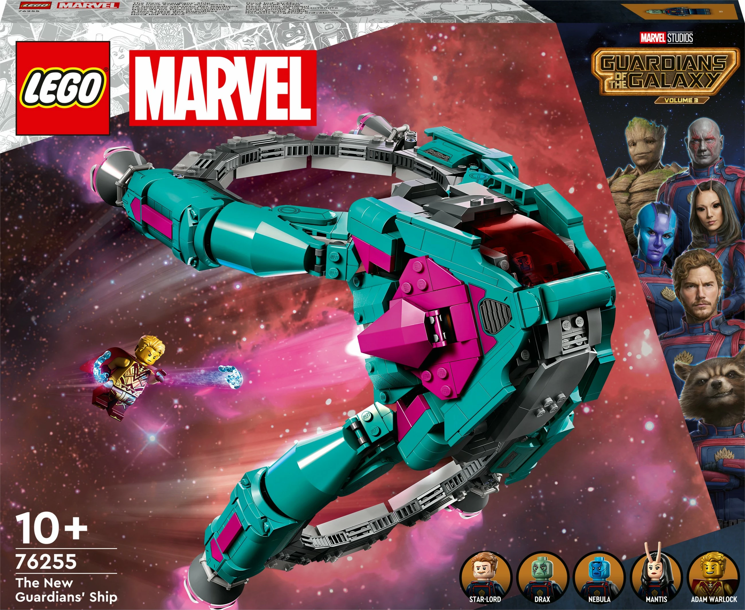 Gradbeni set Novo Guardiansovo plovilo LEGO Marvel Super Heroes, 1108 kosov, večbarven