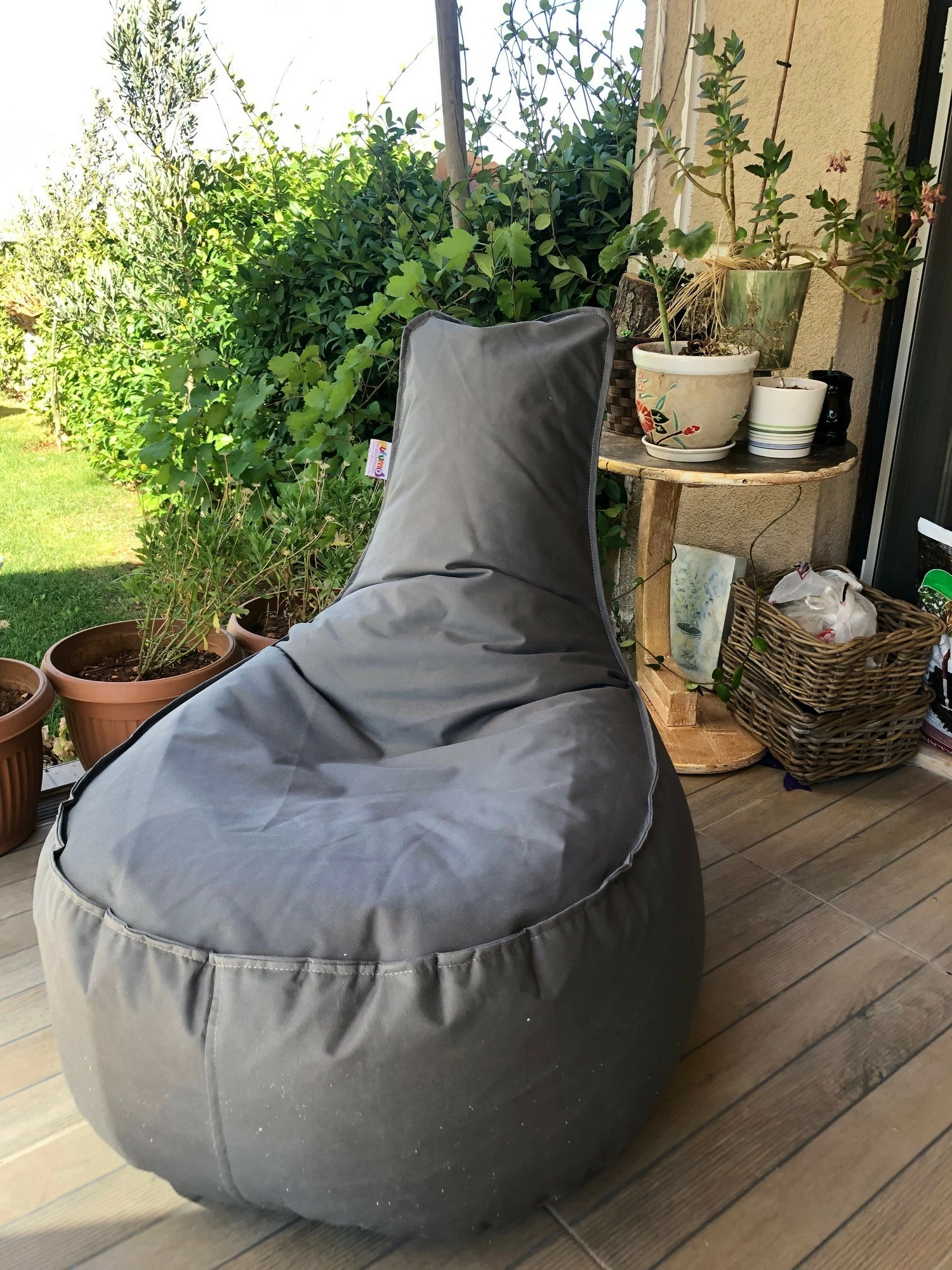 Sedežna vreča siva, Atelier del Sofa, Aktif