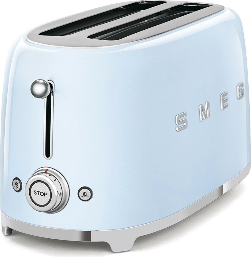 Toster 4 rezine SMEG TSF02PBEU, pastelno moder