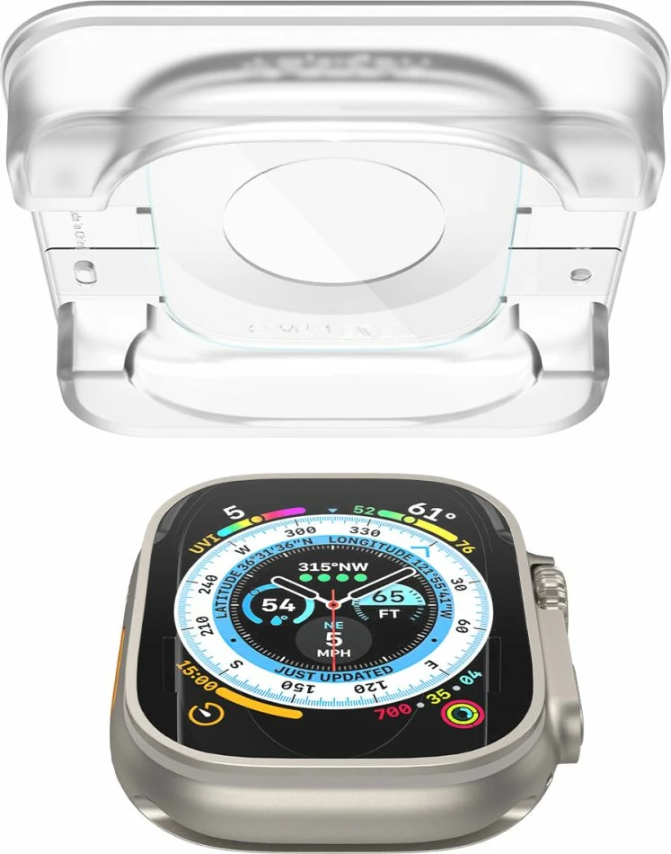 Zaščitno steklo Spigen Glas.tR EZ Fit za Apple Watch Ultra / Ultra 2, 49 mm, 2 kosa