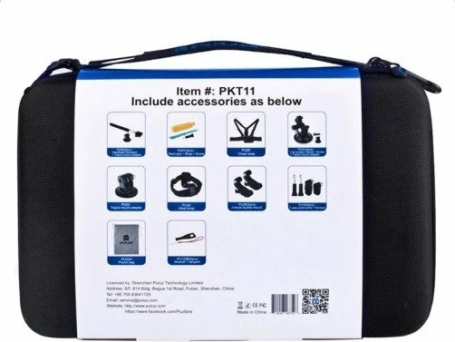 Set dodatkov za športne kamere Puluz PKT11, 20 kosov, univerzalen