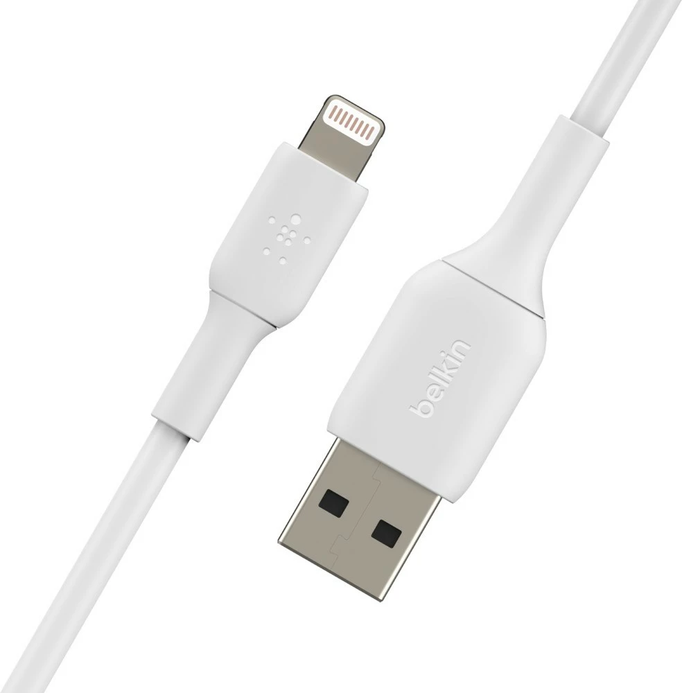 Kabel Lightning v USB-A Belkin CAA001BT0MWH, 0,15 m, bel