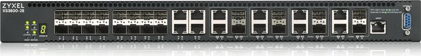 Stikalo Zyxel XS3800-28, upravljano L2+, 10G Ethernet (100/1000/10000), za vgradnjo v rack