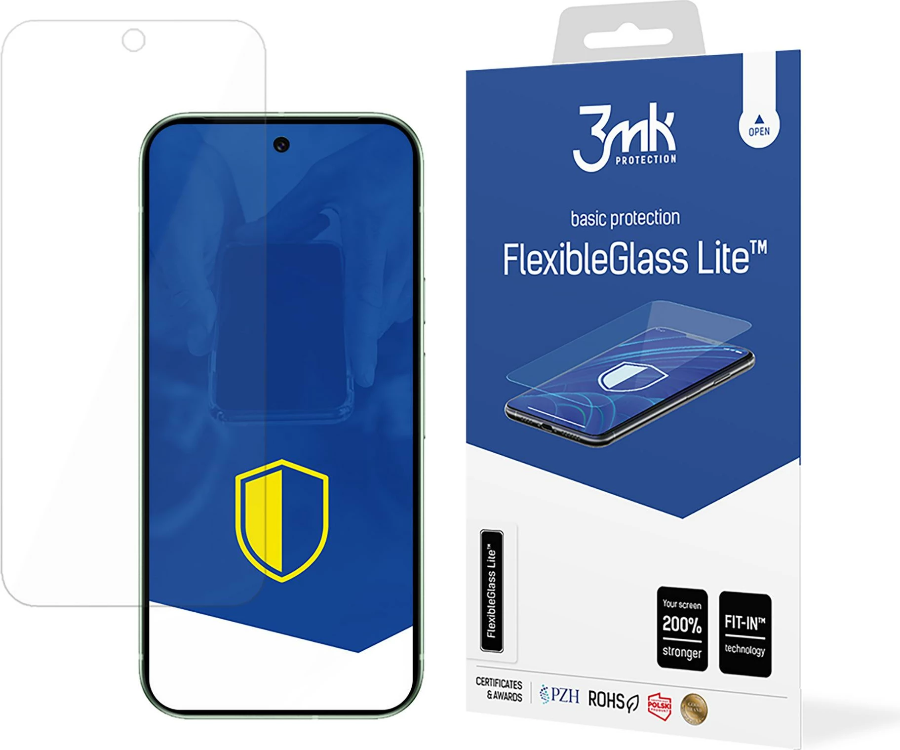 Zaščita zaslona iz hibridnega stekla 3mk FlexibleGlass Lite za Google Pixel 9 / 9 Pro