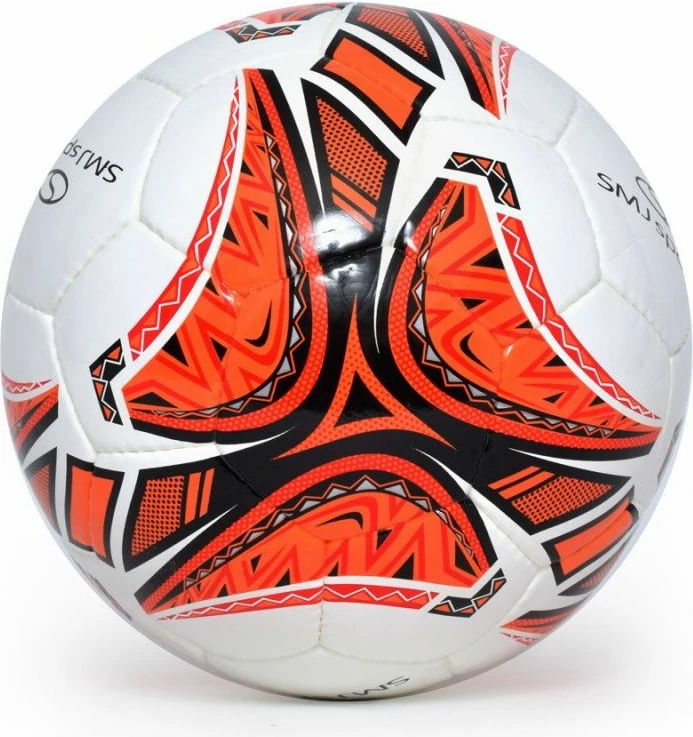 Nogometna žoga SMJ, bela in rdeča