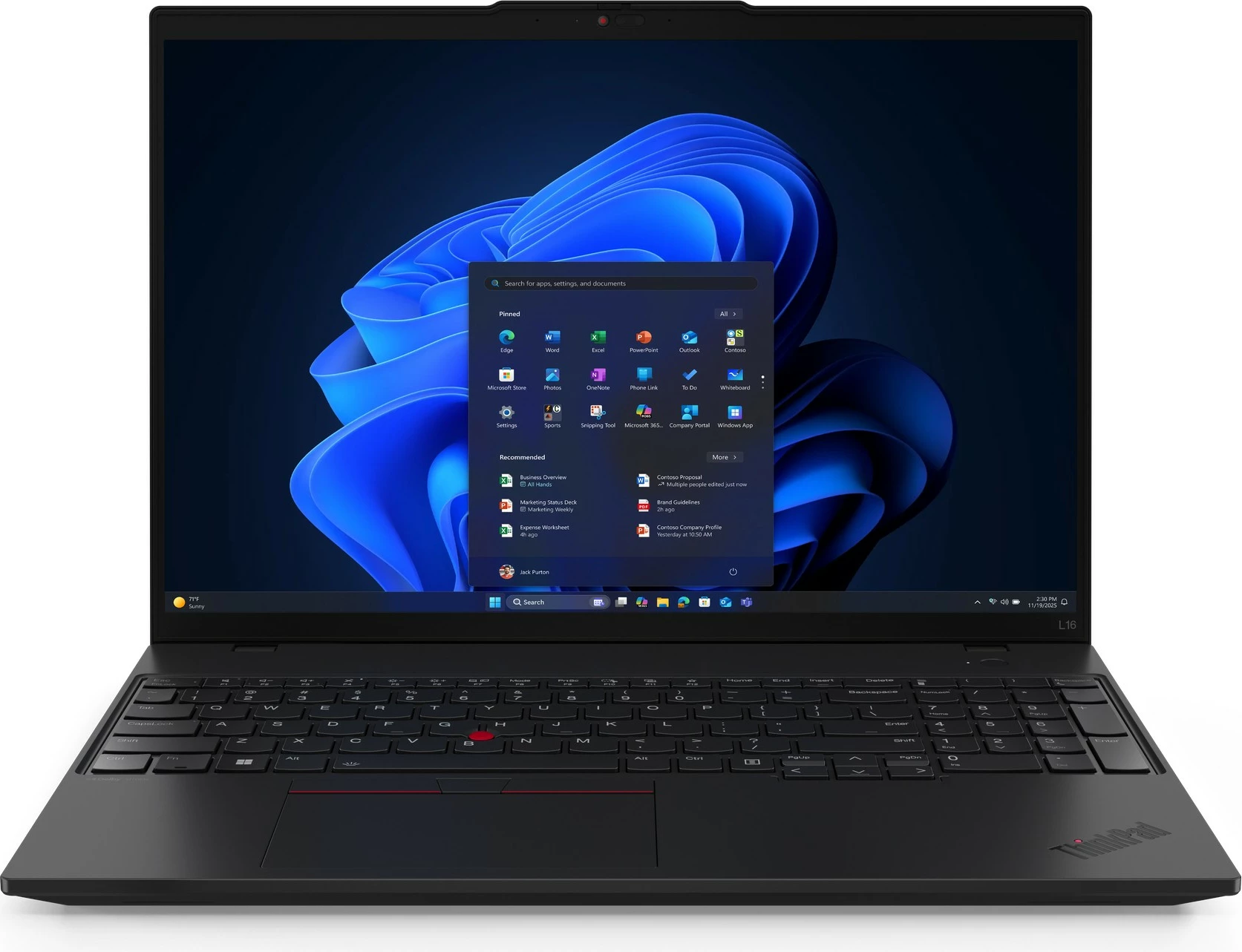 Prenosnik Lenovo ThinkPad L16 AMD G2, Ryzen 7 Pro 250, 16 GB RAM, 512 GB SSD, 16" črn