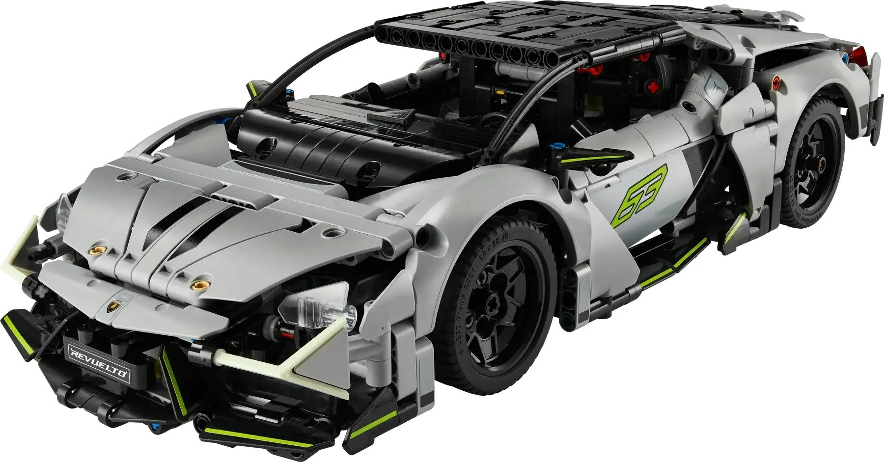 Model Lego Technic Lamborghini Revuelto 42214, 1135 kosov, siv