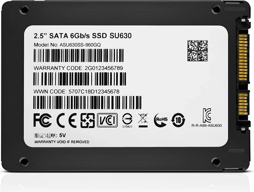 SSD 960 GB, Serial ATA 2.5" ADATA ULTIMATE SU630